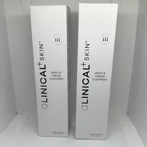 Clinical + Skin GENTLE CREAM CLEANSER 5 FL OZ (2 Pack) NIB Authentic Fresh